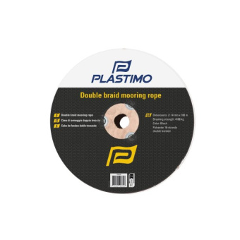 Plastimo Mooring 16 Plait Polyester Rope Ø6mm L200m - Black