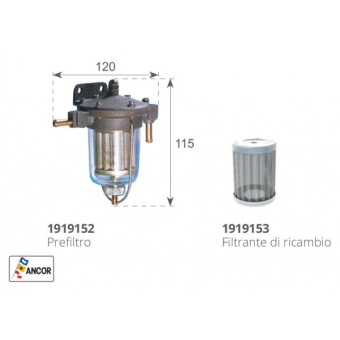 Ancor Diesel Separator Filter PFG 11