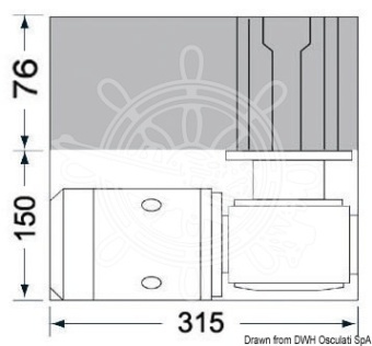 Osculati 02.555.08 - Lewmar V3 GO Windlass 24V 1000W 8 mm