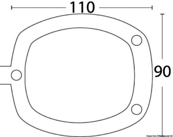 Osculati 41.168.03NE - Cap For Flush-Mount Rod Holder Soft PVC Black