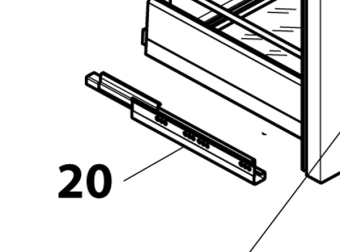 Isotherm SGD00051AA – Long Firm Slide Kit RH/LH (Without Piston)