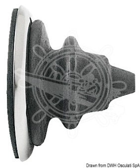 Osculati Cable Fairlead Ring Nut with Dutral Rubber Bellows
