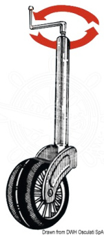 Osculati Boat Trailer Jockey Support Wheels