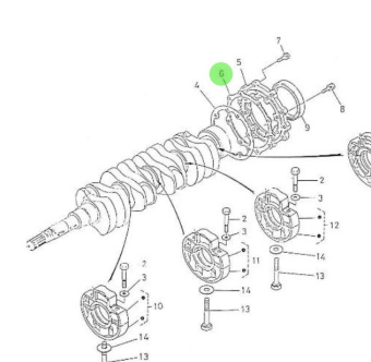 Nanni Diesel 970301985 - Bearing Cover Gasket for 4.190HE Engines