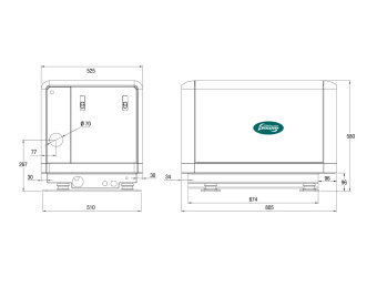 Whisper Power M-SC 10 diesel generator ship 9.4 kW