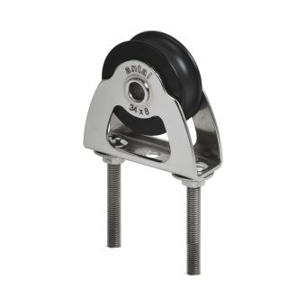 Antal 00323 - Stainless Steel 316 Mini Block Series 34x6, Ball Bearing, Upright Block