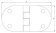 Hollex Hinge Blind 74x38.5mm