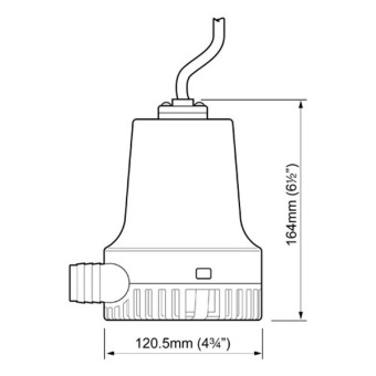 Whale BE2002 - Orca 2000 Submersible Bilge Pump (12V / 126 LPM / 28.5mm Hose)