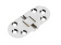 Table Hinge ROCA 71 x 30mm Stainless Steel – Flat Design with Extended Base for Reliable Table Setup