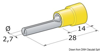 Osculati 14.186.92 - Plug + male connection 2.5-6 mm² (100 pcs)