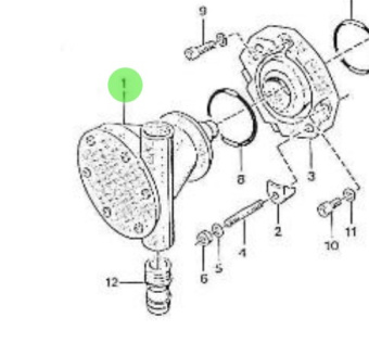Nanni Diesel 970504001 - Sea Water Pump for 2.60HE and 3.90HE Engines