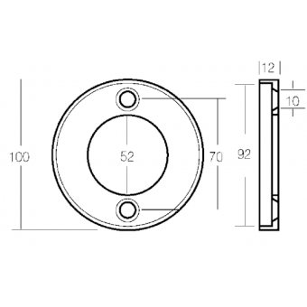 E. Polipodio Zinc Foot Collar For AQ 80-100-100B-100S