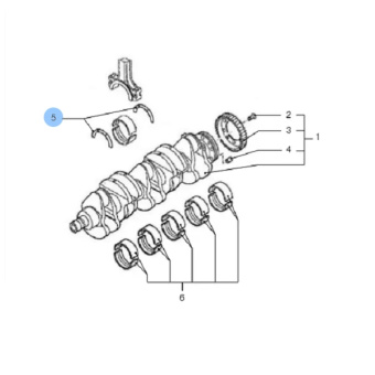 Vetus VFP01711 - Bearing Set Std