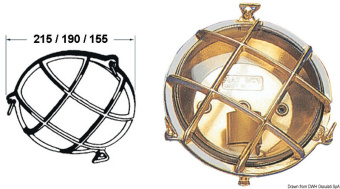Osculati 32.229.00 - Round Turtle Lamp 190 mm