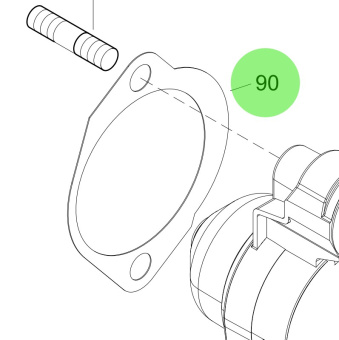 Steyr 2205721-0 - Starter Sealing Sheet for Steyr M160068 Engines