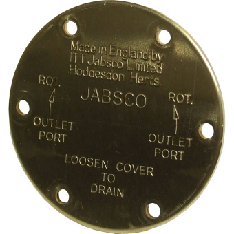 Jabsco 11830-0000 - Pump End Cover Plate For 3/4" Pumps