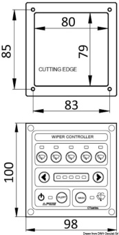 Osculati 19.756.02 - Smart Control Panel For 2 Windshield Wipers