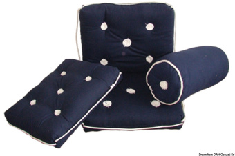 Osculati 24.430.11 - Simple Cotton Cushion Blue 430 x 350 mm