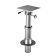 Barka Chair Leg HD, Gas, Flush-Mounted 250x230-580mm