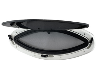 Pompanette G618-28SS - Flagship Series Molded Elliptical Portlights 184mm X 443mm