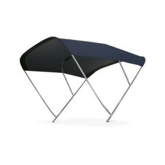 Tessilmare Bimini Top Binox 3 Arches Stainless Steel 316L 215 cm Navy Blue