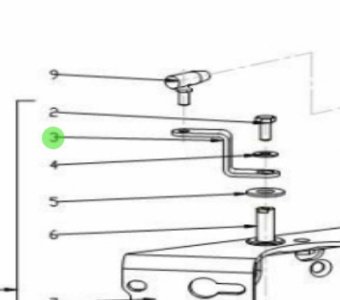 Nanni Diesel 95310619 - Speed Control Lever for T6 Series Engines