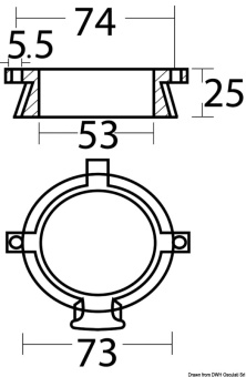 Mercruiser 806105A Alpha Magnesium Collar Anode - Osculati 43.432.00