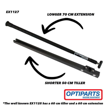 Optiparts EX1127 - 51 cm Optimist Tiller with 70 cm Extension 20 mm X-Gripped