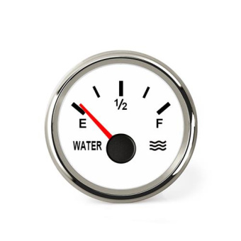 Hollex Drinking Water Meter 9-32V White/Stainless Steel 0-190 Ohm
