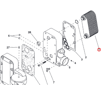 Northern Lights RE500657 - Oil Cooler