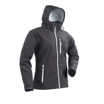Plastimo 66027 -  Softshell Hooded Jacket, Woman, Black. Size M
