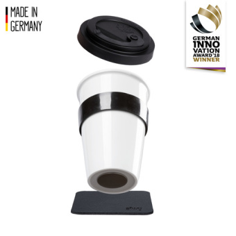 Silwy S038-1403-1-B - Porcelain To-go Cup (Pad In Black)