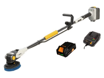 Batavia Twin Brush 18V Brush Set Incl. Blue Brush, 2Ah Battery & 2.4Ah Charger