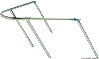 Osculati Stainless Steel Bow Pulpit for Sailboats and Pilot Boats up to 7 m, 80x90x45 cm