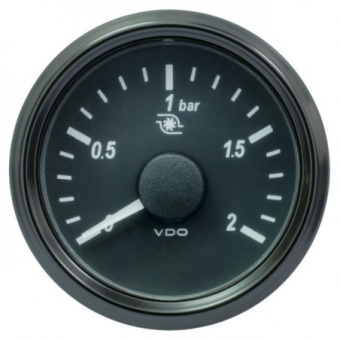 VDO A2C3833490025 - SingleViu 2107 Turbo Pressure 2Bar Black 52mm