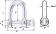Wichard HR D Shackle - Dia 6 mm
