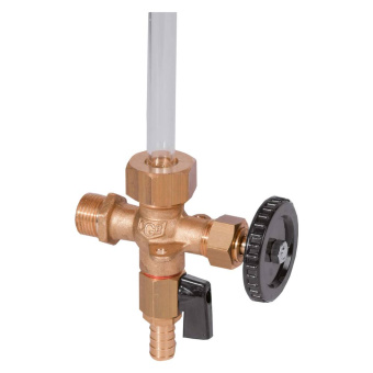Sight Glass Valve With Drain Valve 1/2" Outside Thread