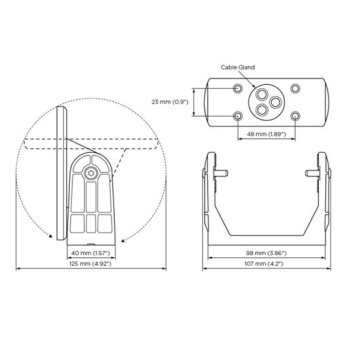Zipwake Gimbal Bracket For Control Panel