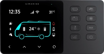 Simarine SIMSCC8 - VIA Control Panel - 8 Buttons, Black, 157,10 x 82,10 x 5,60 mm, 6-22V DC