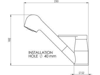 Trem Mixer With Shower Tap