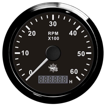 Osculati Revolution Counter Tachometers with Engine Hour Counter, Ø96 mm