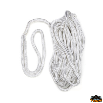 Trem Moor Line Double Braided High Tenacity Polyester Mooring Line with Spliced Eye