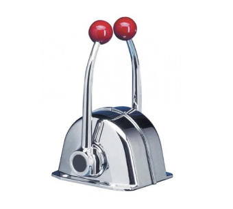 Nanni Diesel QCM00732TF – Dual Lever Control Box MT5 Standard, Flush-Mounted Desk Box