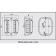 Lalizas 71975 - FOS LED 20 Bi-Colour Light, With White Housing