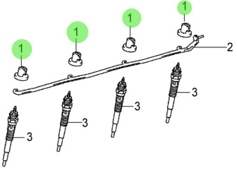Nanni Diesel 970312321 - Glow Plug Grommet Screw for T4 Series Engines
