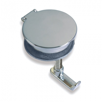 Foresti & Suardi Chromed Brass Flush Hatch Lock Ø 84 mm