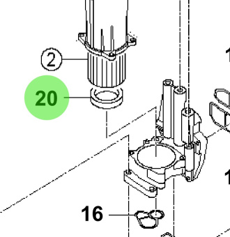 Bukh 26315-3A000 - Oil Pump Housing Gasket for S270J Engines