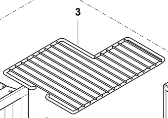 Isotherm SGC00086AA - Internal Shelf Support for Cruise CR90F F205 Freezer