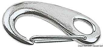 Osculati 09.247.31 - Snap-Hook AISI 316 With Spring Opening 31 mm (10 pcs)