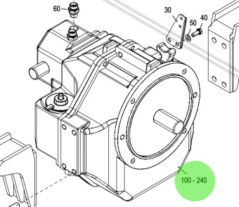 Steyr 2179500-9 - ZF 63 C Gearbox Assembly I=1 in RAL9006